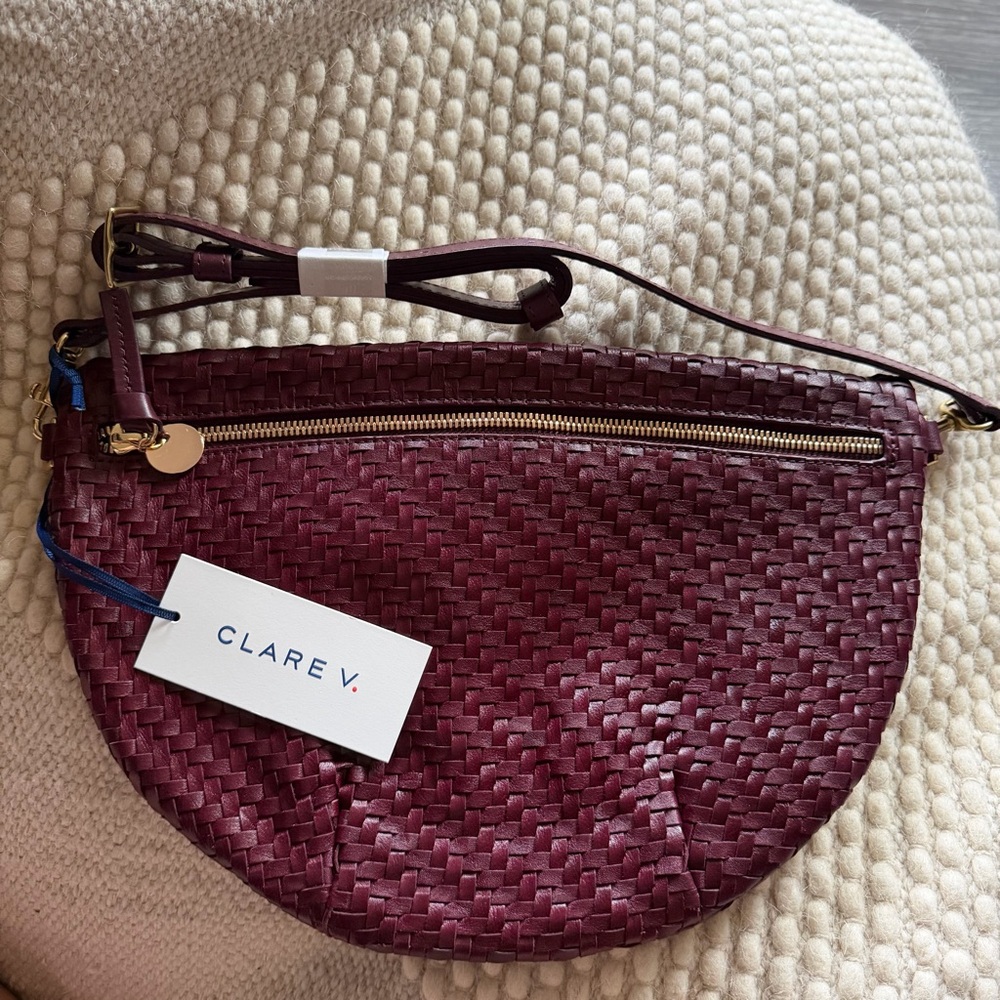 Clare V Grande Fanny Cassis NWT - Picture 7 of 10